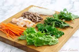 In this spring roll recipe, i'm primarily using shrimp, vegetables, herbs, and noodles for the filling. Vietnamese Fresh Spring Rolls Recipe Curious Cuisiniere