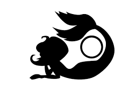 Download Mermaid Monogram Silhouette Svg Cut File By Creative Fabrica Crafts Creative Fabrica PSD Mockup Templates