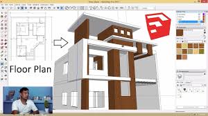 Unlike all the other floorplan software reviews i have done, sketchup's making the plan of a house can be done in a 3d view or a 2d view. Architectural Floor Plan To 3d Model Making In Sketchup Tutorial In Hindi Architectural Floor Plans Floor Plans Duplex House Design