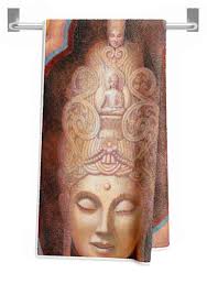 Healing Tara Bath Towel by Sue Halstenberg