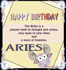 Happy Birthday Aries Zodiac Sun Sign Greetings Aries Birthday Zodiac Sun Signs Happy Birthday