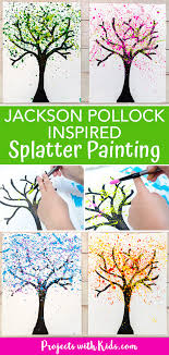 Jackson Pollock Inspired Splatter Painting For Kids Painting For Kids Jackson Pollock Splatter Art