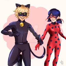 Come On My Lady Cat Noir Holding Ladybug S Hand From Miraculous Ladybug And Cat Noir Cat Noir And Ladybug Cute Cat Drawing Cat Drawing