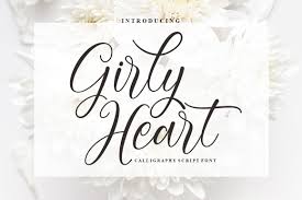 It has available in three effective patterns together with light, common and publication. Girly Heart 220542 Valentines Font Bundles In 2020 Heart Font Lettering Hand Lettering