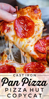 Cast Iron Pan Pizza Recipe Pizza Hut Copycat From The Food Charlatan Make Pizza At Home That Taste In 2020 Pizza Recipes Homemade Pizza Recipes Easy Food Charlatan