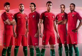 Topped off with a polo collar and p graphic on the inner neck, the shirt comes in the traditional colour of red, with. New Portugal Euro 2016 Kits Nike Unveil 2016 17 Portuguese Jerseys Football Kit News