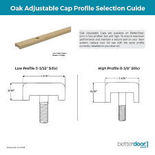 Our biggest seal yet at an impressive 2 high, the garadam creates a watertight seal and prevents leaves, dust. Endura Oak Adjustable Cap Sill Sill Systems Betterdoor