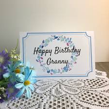 Happy Birthday Greeting Card For Grandmother Printable Birthday Card For Granny Greeting Card For Etsy Grandma Birthday Card Birthday Cards For Niece Birthday Card Printable