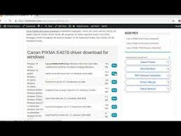 Canon Pixma E4270 Driver How To Install Youtube