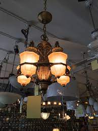 1920s Slip Light Bridge Street Electric Grand Rapids Mi Light Ceiling Lights Chandelier