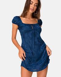 Gaval Mini Dress In Satin Rose Midnight By Motel In 2020 Dresses Satin Roses Nice Dresses