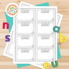 Free Printable Name Tags For School, Parties, & More | Kids Activities Blog