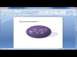Belajar Microsoft Word 2007 Cara Membuat Rumus Persamaan Matematika Math Equations Di Word 2 Youtube
