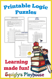(2) refers to any boolean logic operation. Printable Logic Puzzles For Kids Squigly S Playhouse