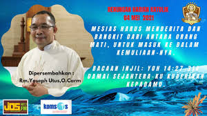 Renungan harian katolik kamis, 17 juni 2021. Renungan Harian Katolik 4 Mei 2021 Bersama Rm Yoseph Utus O Carm Youtube