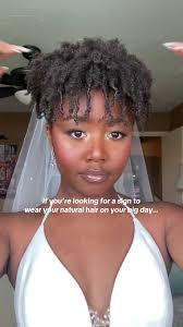 Natural Wedding Hairstyles for Black Brides