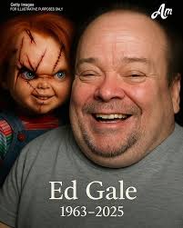 Ed Gale, best known for portraying the iconic character Chucky, has passed  away at 61. 🕊️🕯️ Rest in peace, Ed, your legacy lives on. 💔
