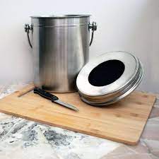 If the contents of your bin aren't breaking down, add some greens, turn it, and it should start turning into compost again. Utopia Kitchen Stainless Steel Compost Bin Review Convenient Composting
