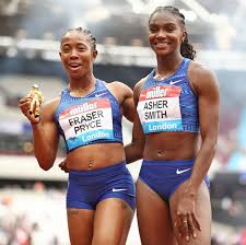 Shelly ann married jason pryce in 2011. Dina Asher Smith Beaten By Shelly Ann Fraser Pryce In 100m At London Anniversary Games Other Sport Express Co Uk