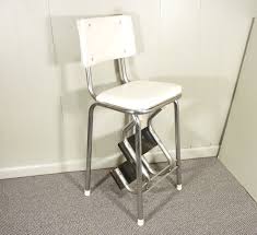 retro kitchen chair with step stool