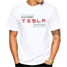 Future Tesla Owner Creative Men S T Shirt Men 2018 New Short Sleeve O Neck Novelty Top Tee