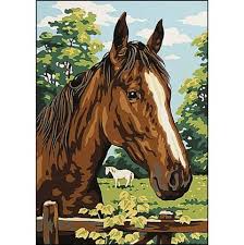 Canevas Penelope Luc Creations Cheval Painted Horses Simples Peintures Sur Toile Peintures Art Abstrait