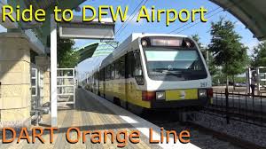 Riding Dart Orange Line From Belt Line To Dfw Airport Station Full Tri Dfw Airport Orange Line Station