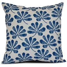 Simply Daisy Ina Floral Print Pillow Walmart Com Decorative Pillows Blue Throw Pillows Blue Outdoor Pillows