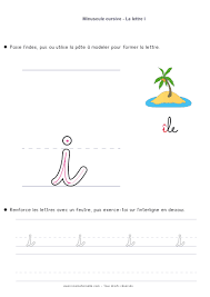 Ecriture Cursive Grande Section A Imprimer Ecrire La Lettre I Cursive Lettres Cursives Ecriture Cursive