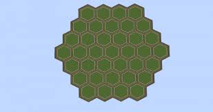 hexagon plot array 31 total plots empty minecraft project