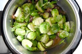 Side dishes brussels sprouts, chopped fresh chives, fresh orange juice, hot sauce, maple syrup, medium red onion, medium sweet potato, slices bacon, water side dish modern easy side dishes less than 15 min gluten free pressure cook bacon, brussel sprouts, maple syrup, orange juice 0 stars. Instant Pot Brussels Sprouts With Bacon And Balsamic Glaze