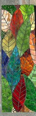 Leaves Mosaic Stained Glass Mosaic Stained Glass Art Stained Glass