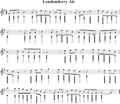 Londonderry Air Tin Whistle Music