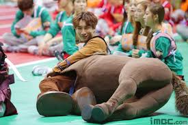 Bts S Jimin And More Try To Ride Btob S Eunkwang S Horse Costume At 2016 Idol Star Athletics Championships Btob Sungjae Sungjae Btob