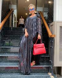 Mercy aigbe really killed this, the outfit is super gorgeous on her. Mercy Aigbe Rocking Colorful Abaya Styles For The Bosslady Outing African Fashion Skirts African Fashion Dresses Abaya Fashion