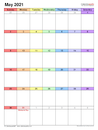 Download may 2021 calendar templates. May 2021 Calendar Templates For Word Excel And Pdf