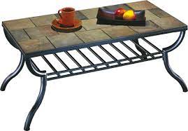 Sei furniture prentice glass top coffee table, dark cherry/black. Showroom Slate Top Coffee Table Coffee Table Table