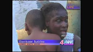 First live shot from Lower Ninth Ward during Katrina