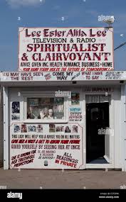 Lee Ester Alita Lee,a spiritualist and clairvoyant in Whitby,North  Yorkshire Stock Photo