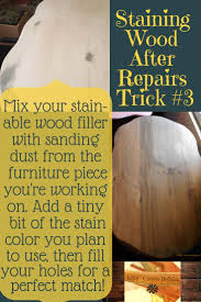 Staining Wood Filler Or Wood Glue Furniture Repairs Staining Wood Wood Furniture Diy Wooden Furniture Plans