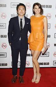 Steven Yeun Lauren Cohan The Walking Dead Season 3 Premiere The Walking Dead Tv Walking Dead Cast The Walking Dead