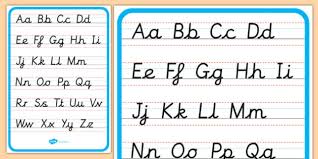 We can write each letter of the english alphabet as a small letter (abc) or as a large letter (abc). Abc In Cursive Upper Case And Lower Case Cursive Alphabet