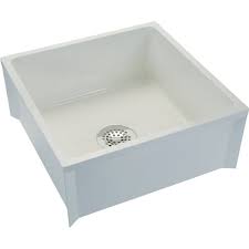 body mop basin with pvc drain assembly