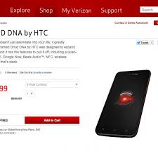 It is a verizon htc phone. Droid Dna Disappears From Verizon Site Making Room For The Htc One Updated It S Back