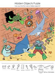 You can search for the hidden things indicated in the worksheets and color or circle them in the pictures once you find them. Printable Hidden Object Puzzles For Kids Find All The Items In The Picture