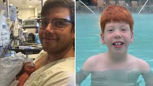 Ko se je poslavljal od žene, se je življenje njunega novorojenega sina šele  začelo