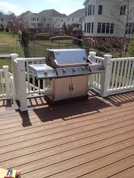 Trex Transcends Deck Colors Treehouse Firepit Accent Trex Deck Lighting Post And Stair Lighting Grill Bump Ou Decks Backyard Deck Grill Building A Deck
