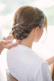 Were You Aware That Happily Ever After Starts On A Beach In Thailand Low Bun Wedding Hair Long Hair Styles Hair Designs For Girls