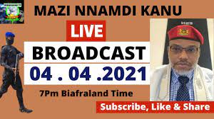 Watch on youtube also subscribe to the youtube channels share to all social media and to your facebook and share to all facebook group. Mazi Nnamdi Kanu S Live Broadcast Today 4th April 2021 On Radio Biafra Esn Youtube