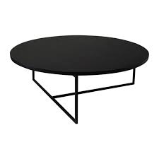 Round Coffee Table Black Metal Base In 2020 Coffee Table Circle Coffee Tables Granite Coffee Table